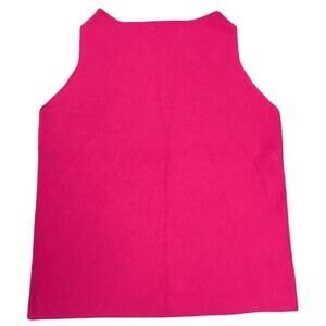 J.A.C. Tank Top Shell Solid Pink Sleeveless Knit Pullover Women's L Career NEW